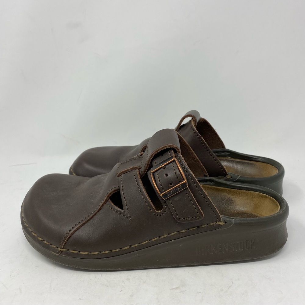 Birkenstock Tatami Women’s Brown Leather Clog Sandals Size 8